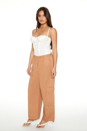 YELLOW Twill Toggle Drawstring Cargo Pants, image 2