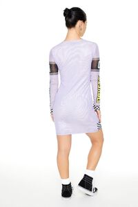 PURPLE/MULTI Corvette Graphic Mini Dress, image 3