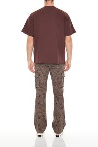 BROWN/MULTI Slim-Fit Leaf Print Cargo Pants, image 4