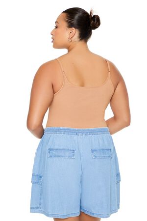 HEATHER GREY Plus Size Cami Bodysuit, image 3