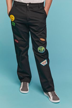 KHAKI/MULTI Airwalk Patch Chino Pants, image 2