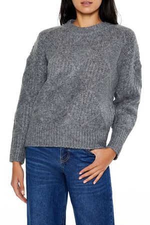 BLUE/MULTI Textured Marled Knit Sweater, image 1
