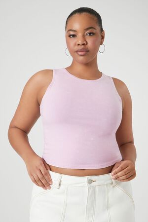 AGAVE Plus Size Cropped Tank Top, image 1