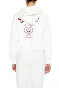 WHITE/MULTI Stealin Hearts Patch Zip-Up Hoodie, image 5