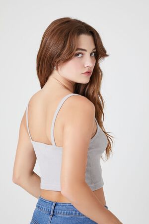 GREY VIOLET Seamless Mineral Wash Cropped Cami, image 3