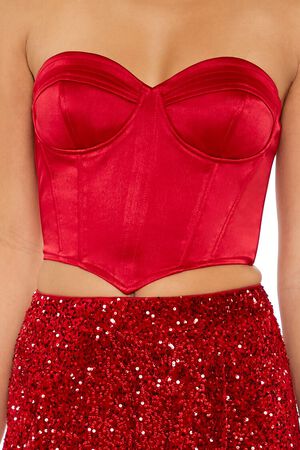 EGRET Satin Sweetheart Tube Top, image 3