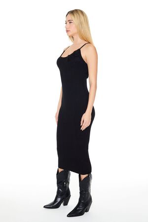 CREAM Crochet Rosette Cami Midi Dress, image 2