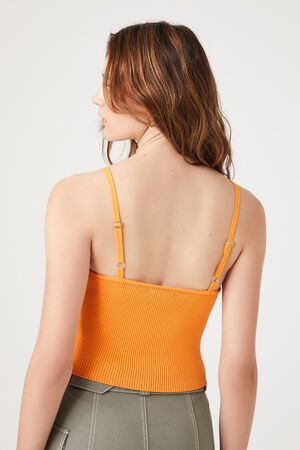 APRICOT Sweater-Knit Cropped Cami, image 3