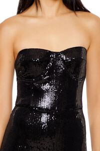 BLACK Sequin Sweetheart Jumpsuit, image 5