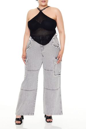 BLACK Plus Size O-Ring Sweater-Knit Cami, image 2