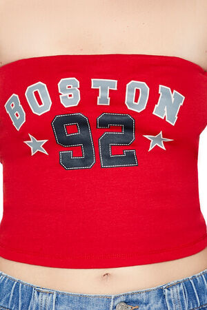 RED/MULTI Boston Graphic Tube Top, image 3