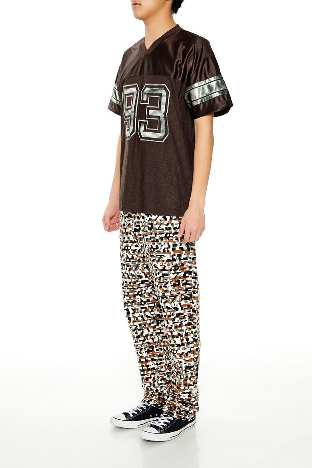 OLIVE/MULTI Geo Camo Slim-Fit Pants, image 3