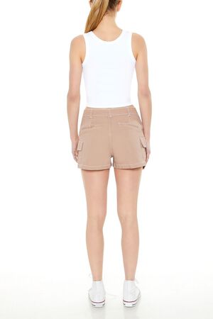 GREY Twill Cargo Shorts, image 3