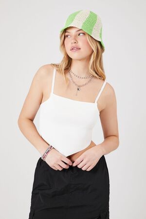 GREEN BANANA Sweater-Knit Handkerchief Cami, image 1