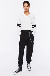 BLACK Wallet Chain Cargo Joggers, image 5