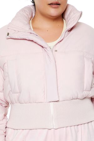 BLOSSOM Plus Size Cropped Puffer Jacket, image 3