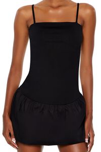 BLACK Strapless Drop-Waist Mini Dress, image 5
