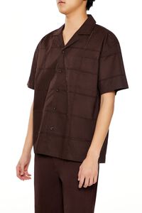COCOA Embroidered Grid Shirt, image 4