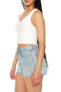 WHITE Cropped Tank Top, image 2