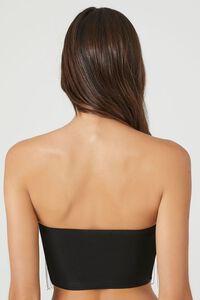 BLACK Rhinestone Fringe Tube Top, image 3