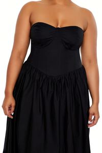 BLACK Plus Size Sweetheart Midi Dress, image 5