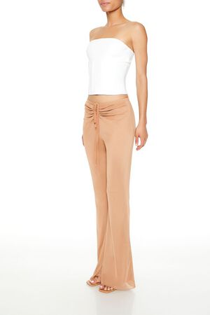 CAMEL Ruched Drawstring Mesh Pants, image 3