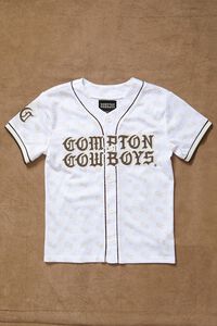 WHITE/MULTI Kids Compton Cowboys Jersey (Girls + Boys), image 6