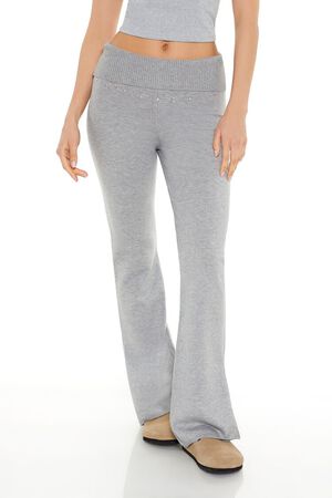 GREY Rhinestone Sweater-Knit Pants, image 2