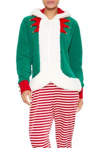 RED/MULTI Hooded Elf Pajama Jumpsuit, image 2