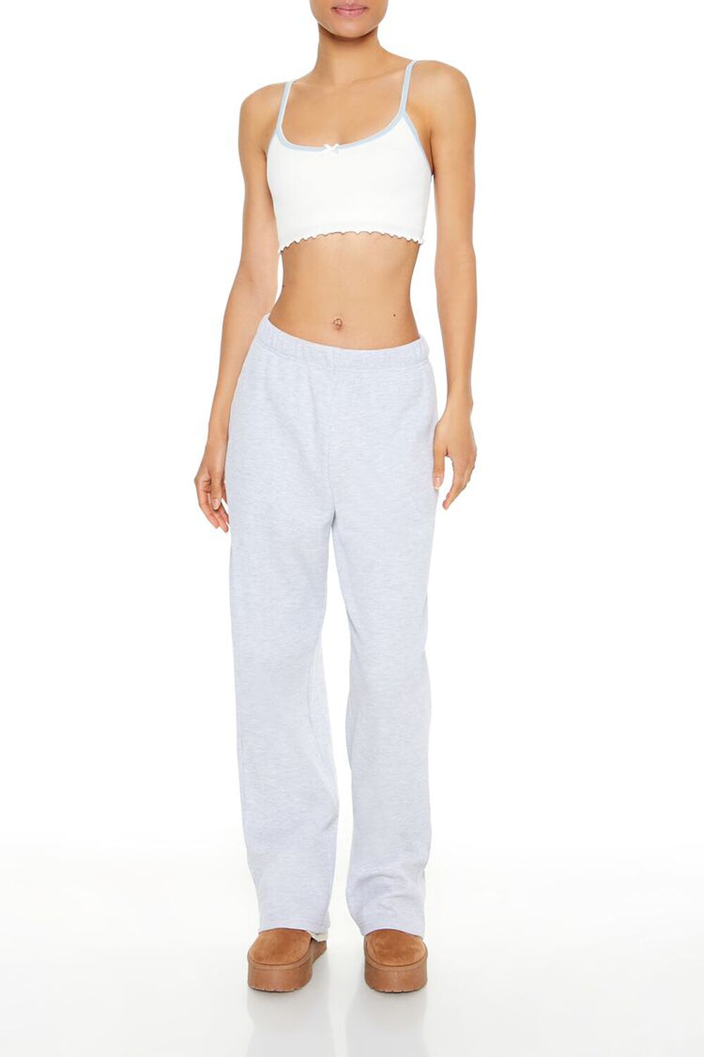 WHITE/BLUE Seamless Bow Longline Bralette, image 2