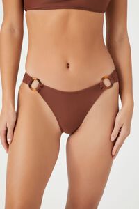 CAPPUCCINO Tortoiseshell Ring Bikini Bottoms, image 2