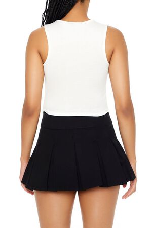 CREAM/MULTI Je Taime Cropped Tank Top, image 3