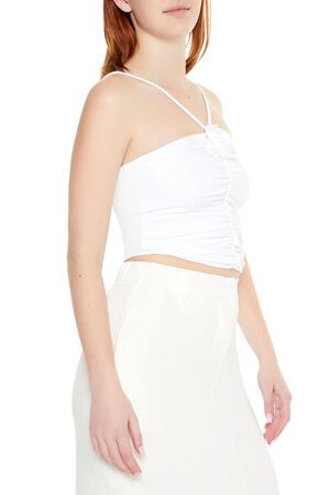 ORANGE Cropped Rosette Cami, image 2