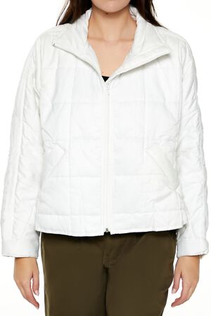 BEIGE Quilted Dolphin-Hem Jacket, image 3