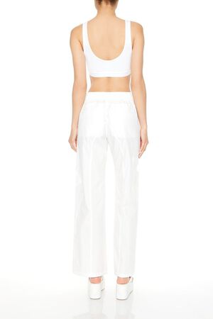 IBIZA BLUE Mid-Rise Straight-Leg Cargo Pants, image 3