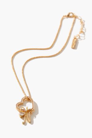GOLD/T Frasier Sterling Initial Necklace, image 1