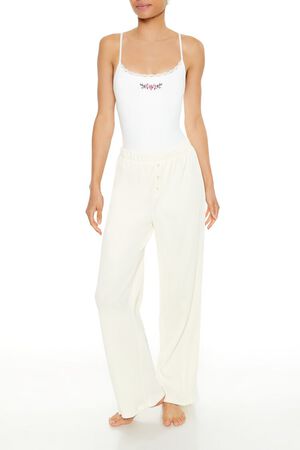 WHITE Seamless Rose Lingerie Bodysuit, image 1