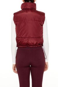 RED Toggle Drawstring Cropped Vest, image 5