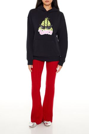 BLACK/MULTI Grinch Graphic Hoodie, image 2