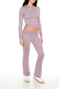 PURPLE Mid-Rise Straight-Leg Pants, image 3