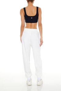 WHITE Active High-Rise Joggers, image 4