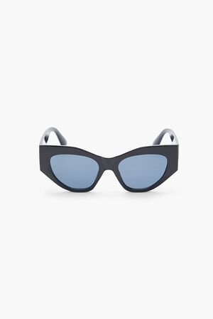 BLACK/BLACK Cat-Eye Frame Sunglasses, image 1
