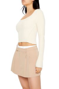 CREAM Cropped Rib-Knit Sweater, image 4