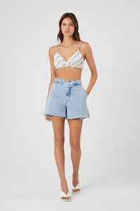 WHITE/GREY Chain Print Bralette, image 4