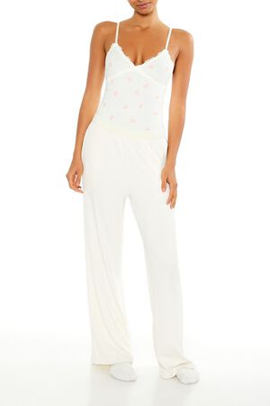WHITE/PINK Ice Skate Print Lingerie Bodysuit, image 1