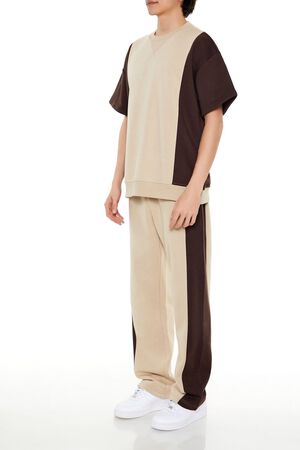 SAGE/CREAM Colorblock Athletic Pants, image 3