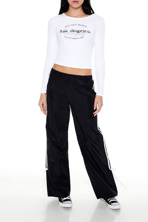 WHITE/MULTI Los Angeles Cropped Tee, image 2
