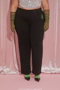 BLACK/MULTI Plus Size Wicked Velour Sweatpants, image 2