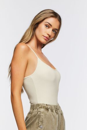 VANILLA Ribbed Cami Bodysuit, image 2