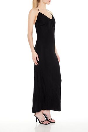 CAMEL Halter Maxi Column Dress, image 2